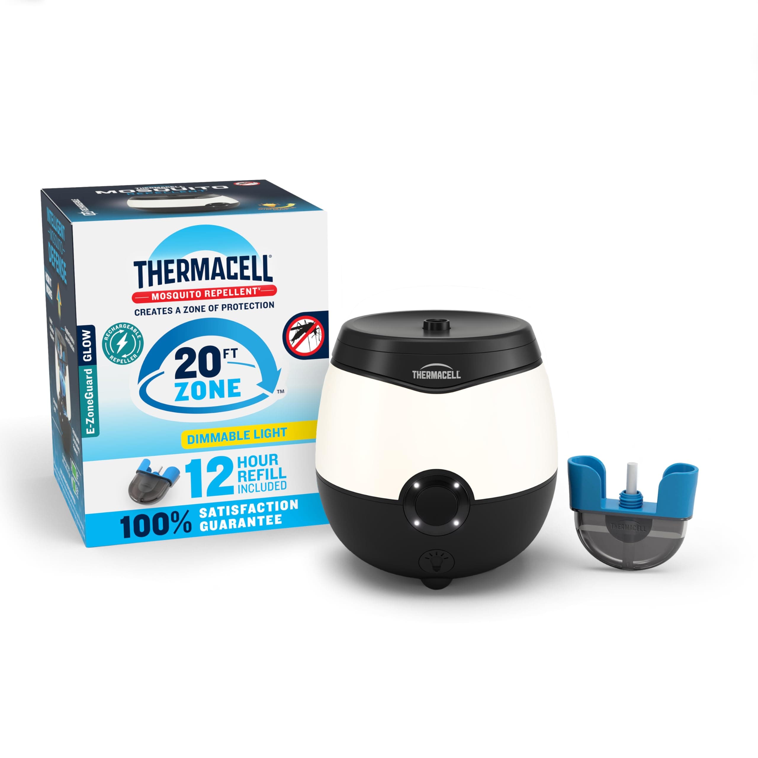 Thermacell E-ZoneGuard Glow Mosquito Repellent + Lantern, LED, 9-Hr Battery | LED, 9-Hr Battery