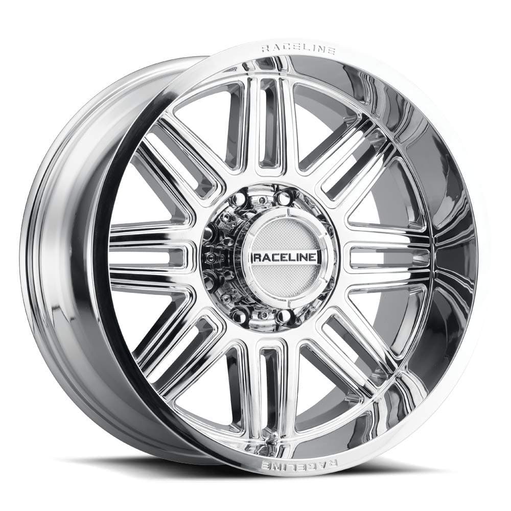 Raceline Wheels 948C SPLIT Wheel Chrome 20X12"8X165.1 Bolt Pattern -44mm Offset/(4.75"B/S) Split Spoke Aluminum Passenger Car Wheels, Full Size Replacement Chrome Car Rims