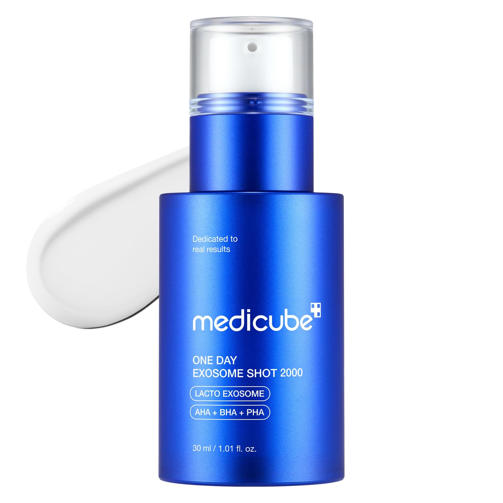 medicube Exosome Shot Zero 2,000 PPM Spicule Facial Serum | Liquid Skin Booster Serum with Exosome, AHA+BHA+PHA - Pore Care, Dead Skin Cells, Skin Texture, Korean Skincare, 1.01 fl.oz