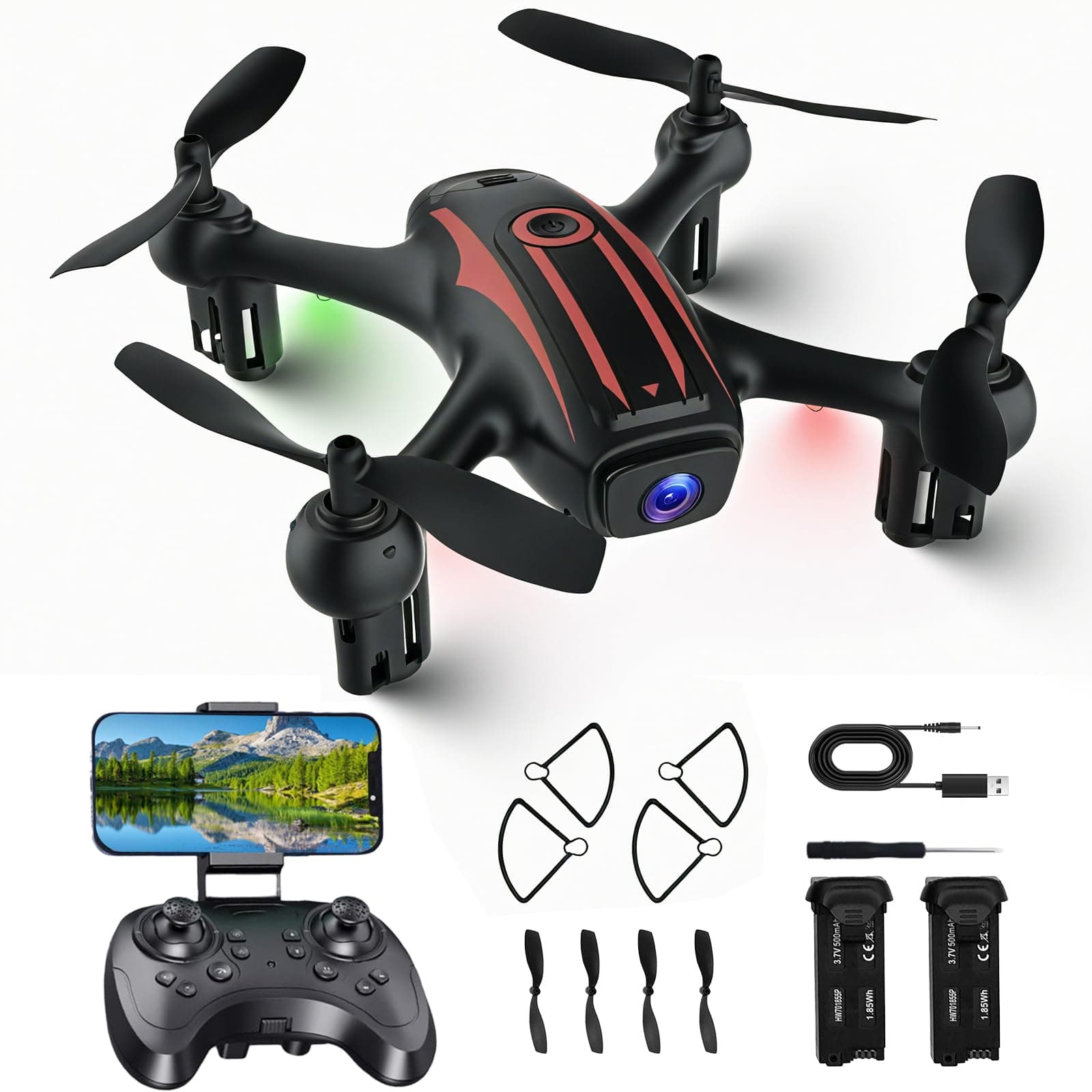 Sozun Drone with Camera 1080P HD, Mini RC Quadcopter for Kids & Adults | Easy Fly experience makes a great gift for families, helping users build confidence, explore creativity and enjoy outdoor fun