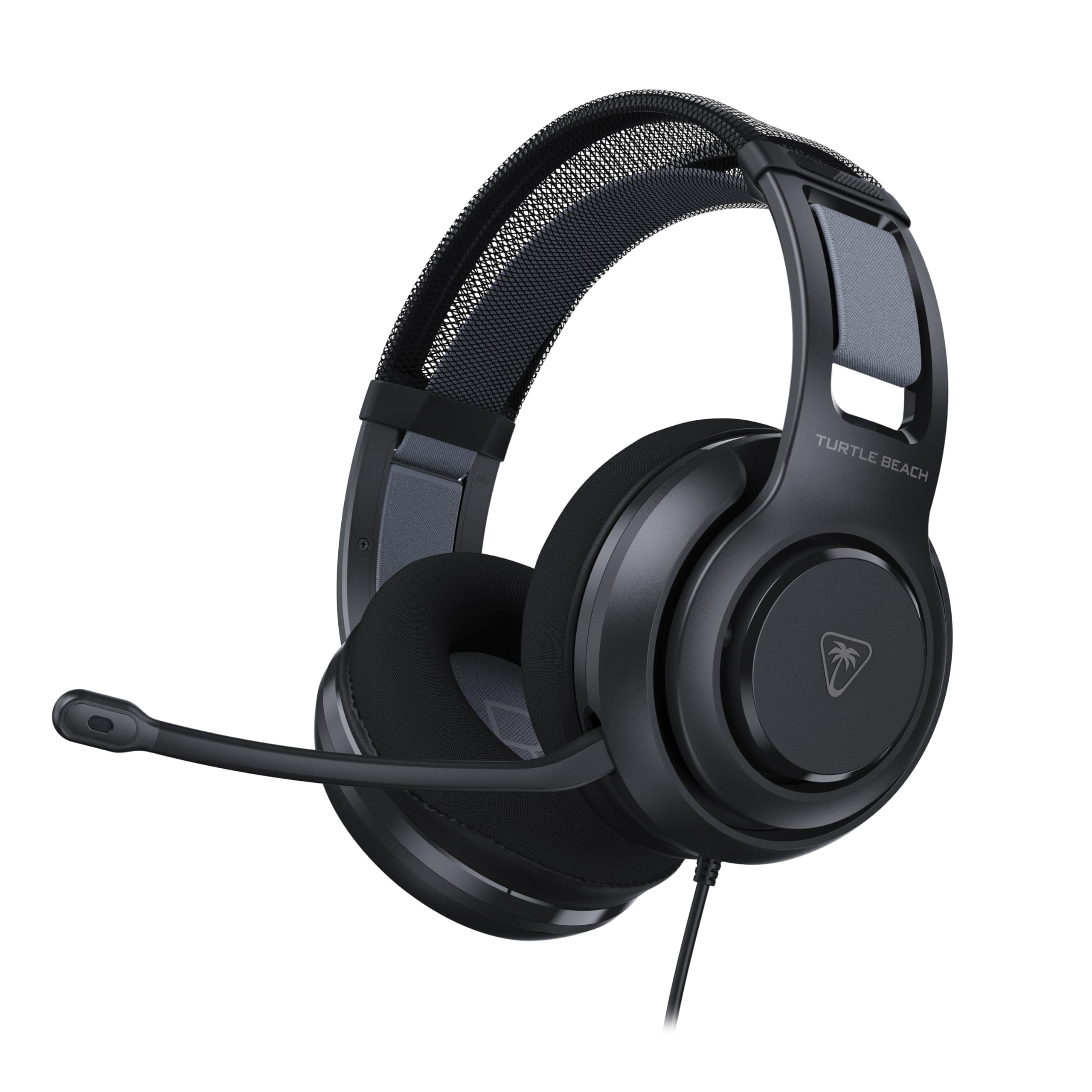 Turtle Beach Atlas 200 Wired Multiplatform Gaming Headset for PC, Xbox, PS5 | PlayStation, 50mm Drivers, 24-bit High-Fidelity Audio, PC USB Splitter, Waves 3D Audio, Flip-to-Mute Mic, Memory Foam, Black