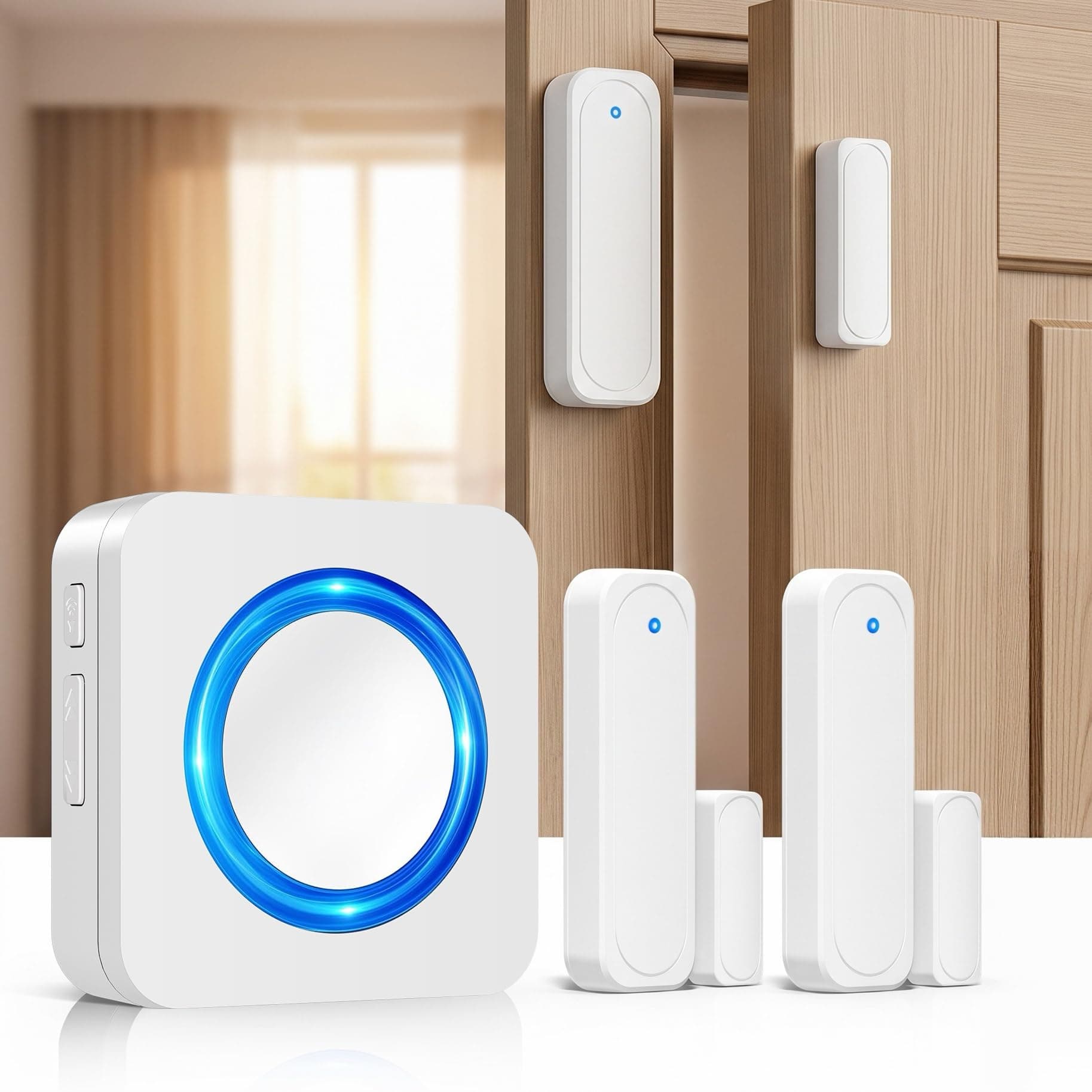 Door Chime When Door Opens, Satisure Wireless Doorbell Sensor Alarm | 700FT Door Entry Alert with 58 Chimes & 5 Volume Levels for Multi-Room Home. Ideal for Kids/Toddler/Dementia/Elderly Safety