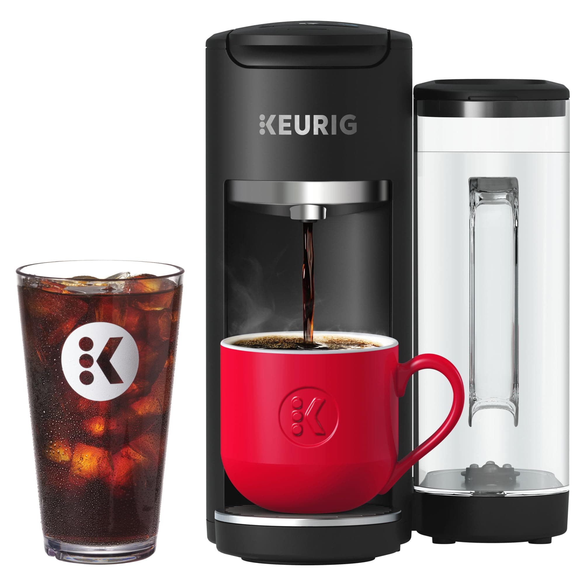 Keurig K-Supreme Gen 2, Hot and Iced Single Serve Coffee Maker, Black | MultiStream Technology for Full Flavor, Customizable Brew Settings, Sleek Modern Design, Works with K-Cup Pods or My K-Cup
