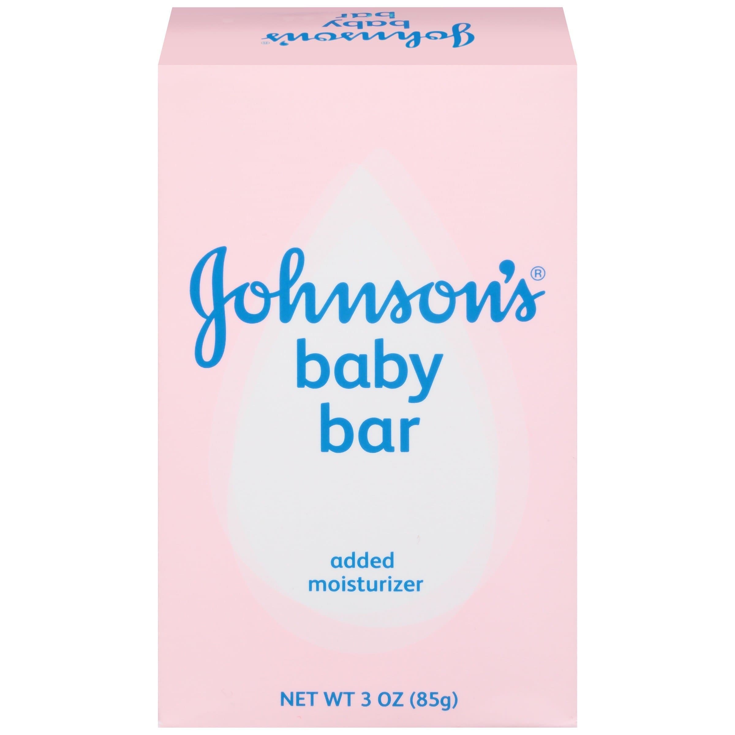 Johnson's Baby Body Soap Bar, 6 Pack | Gentle For Babies Bath and Skin Care, Hypoallergenic and Dermatologist Tested, No Added Parabens & Dyes