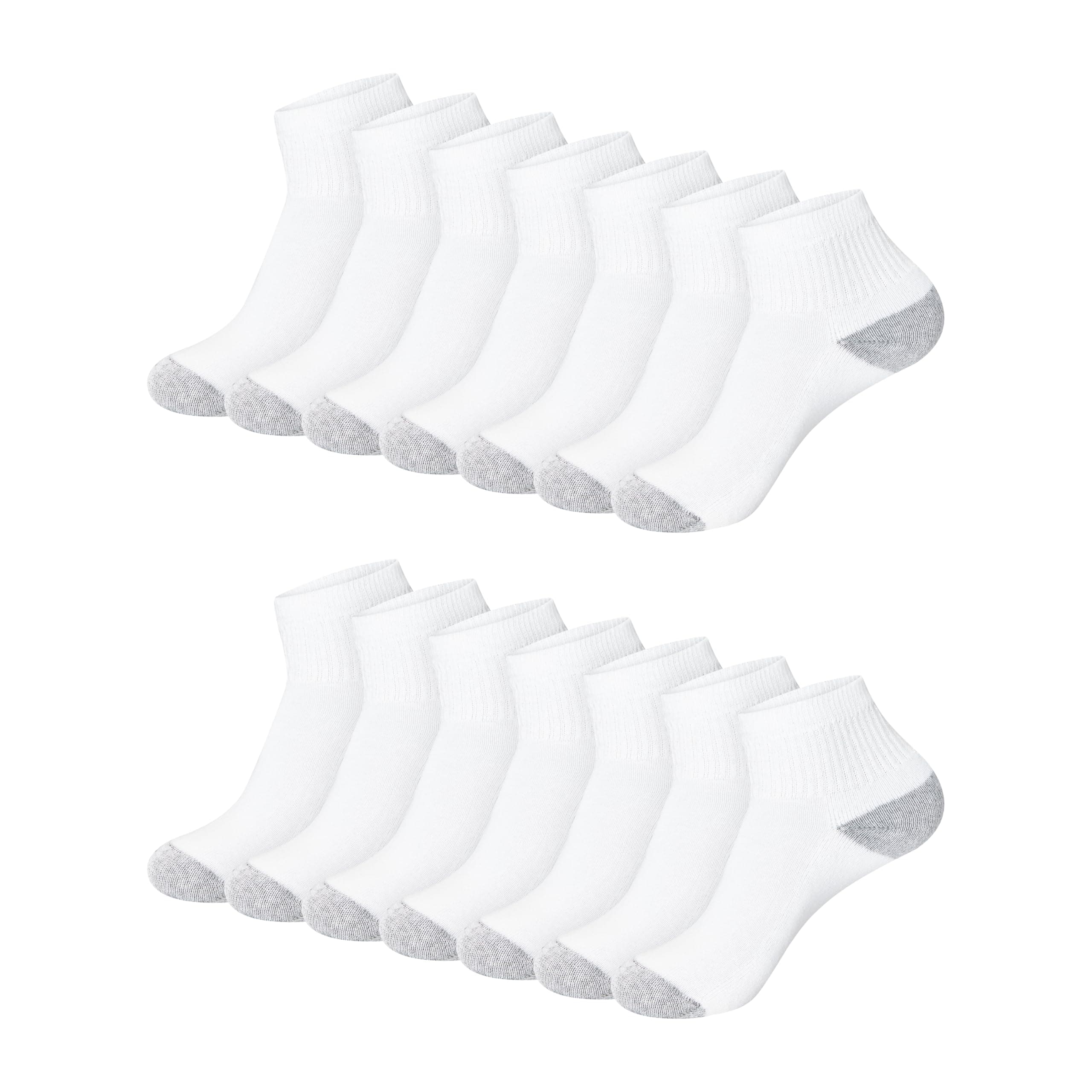 Hanes Women's Crew, Ankle, and No-Show Moisture-Wicking Cushioned Athletic Socks (14 Pack)