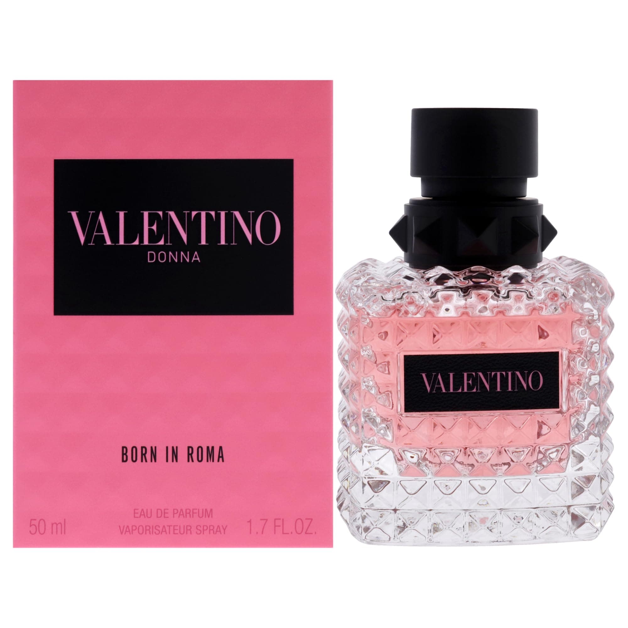 Valentino Donna Born In Roma for Women - 1.7 oz EDP Spray | Floral ambery woody scents with notes of Jasmine &Cashmeran&Vanilla, Long-lasting perfumes for women
