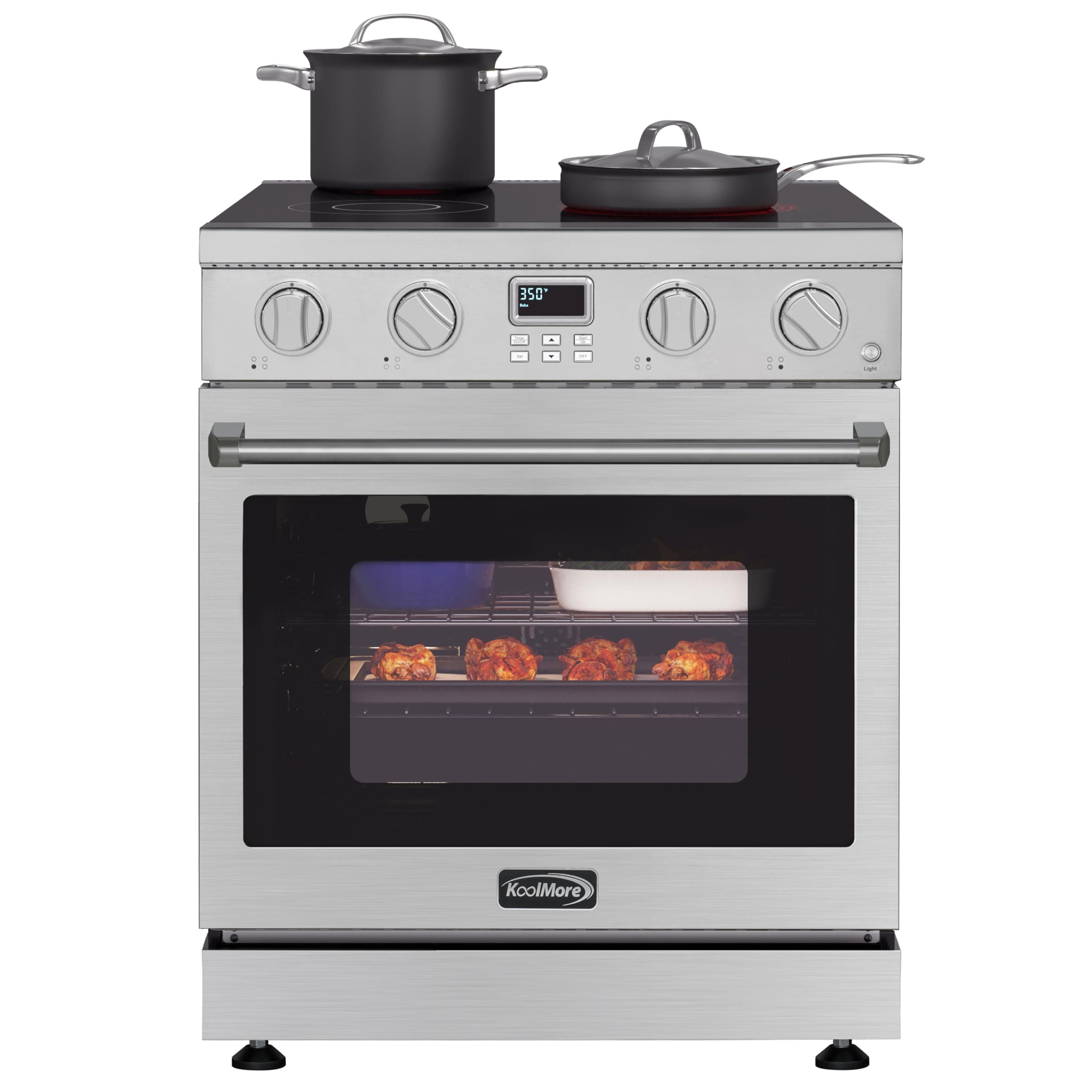KoolMore 30 in. Professional Electric Range with 14900W of Power, 240V in Stainless-Steel (KM-SER-30SS)