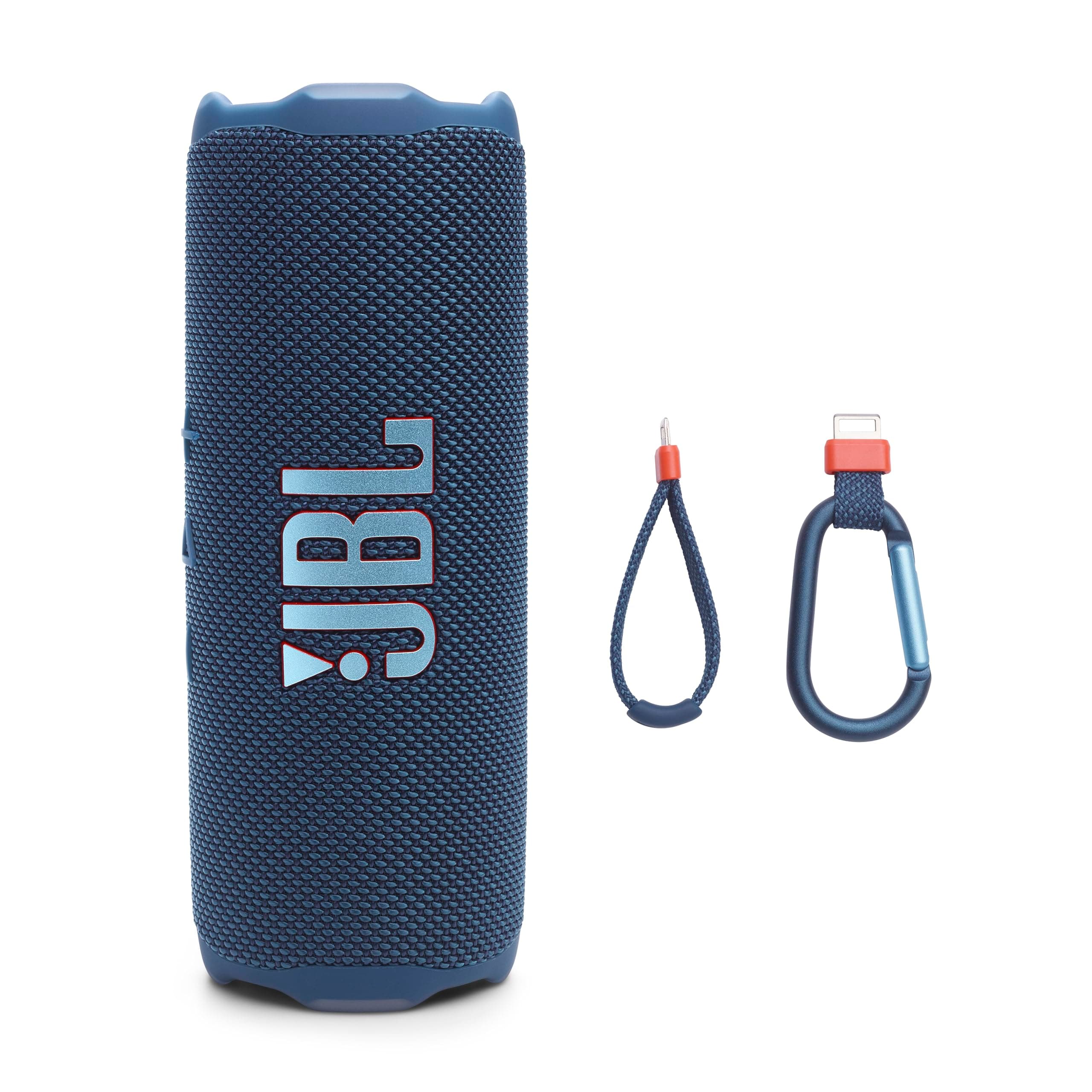 JBL Flip 7 Portable Bluetooth Speaker, Waterproof and Drop-Proof - Blue | Up To 16 Hours Playtime, IP68 Dustproof Build, Clip-On Loop, USB C Lossless Audio, Links With Other Speakers For Outdoor Use