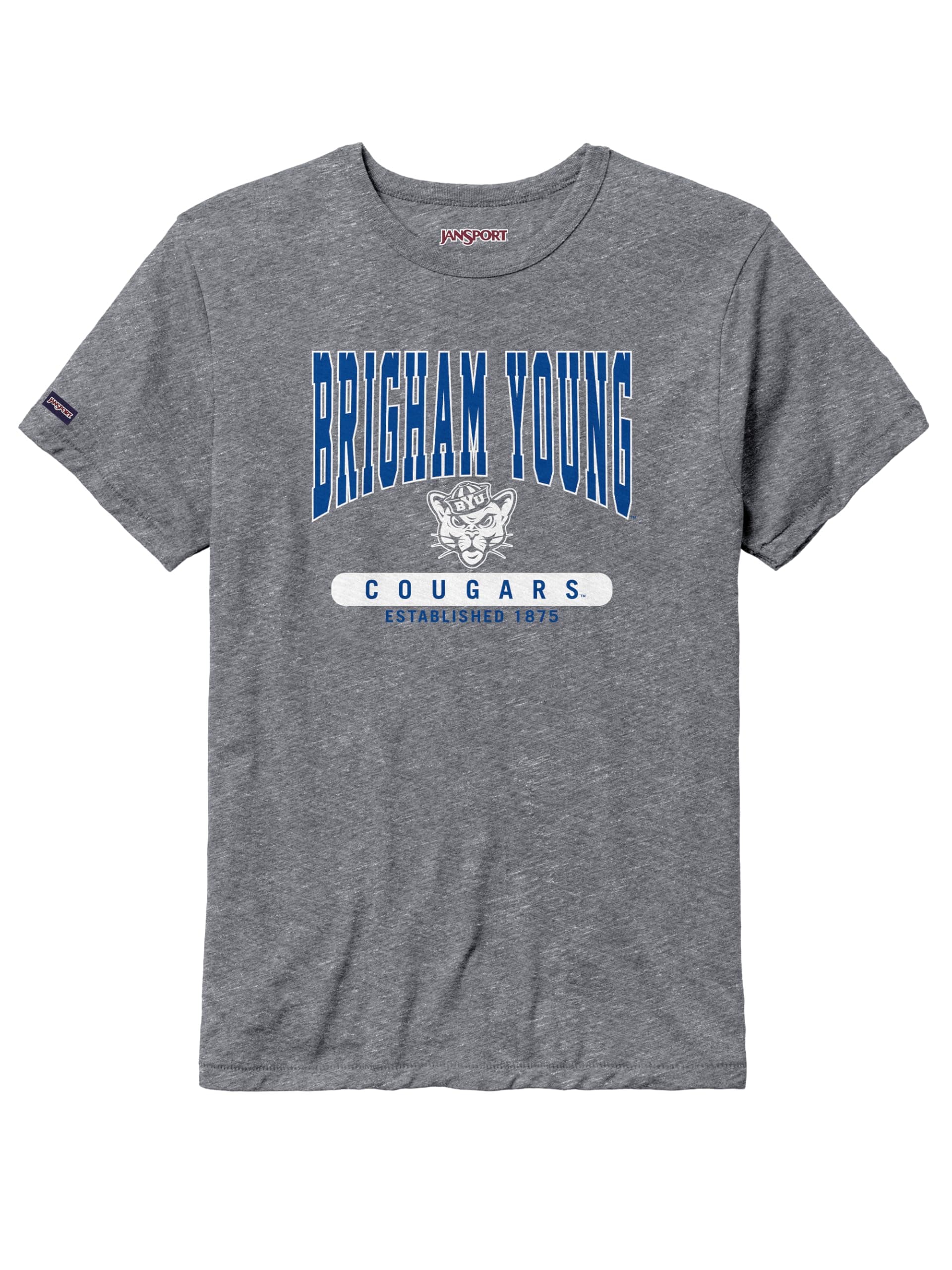 JanSport NCAA Officially Licensed Pregame Short Sleeve T Shirt for Men, Soft & Breathable Triblend Crewneck T Shirt