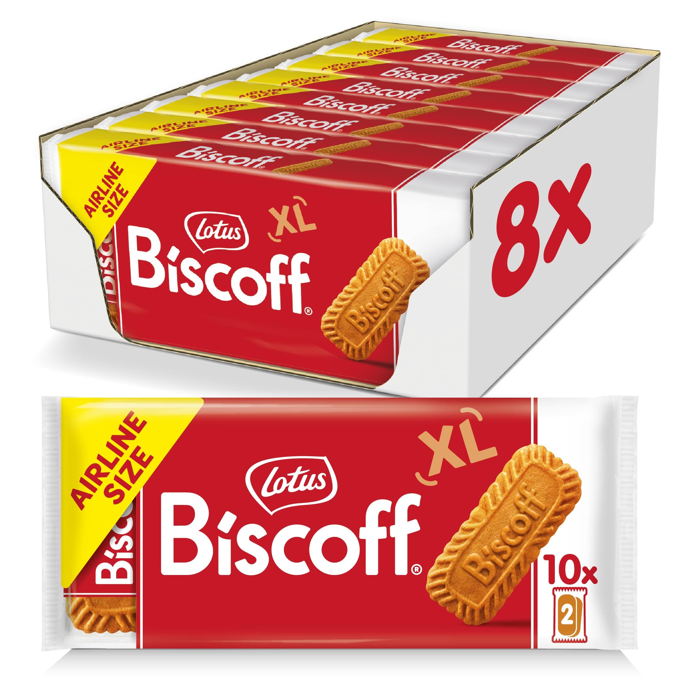 Lotus Biscoff Airplane Cookies, Caramelized Biscuit Cookies, Two-Pack (80 Count), Vegan