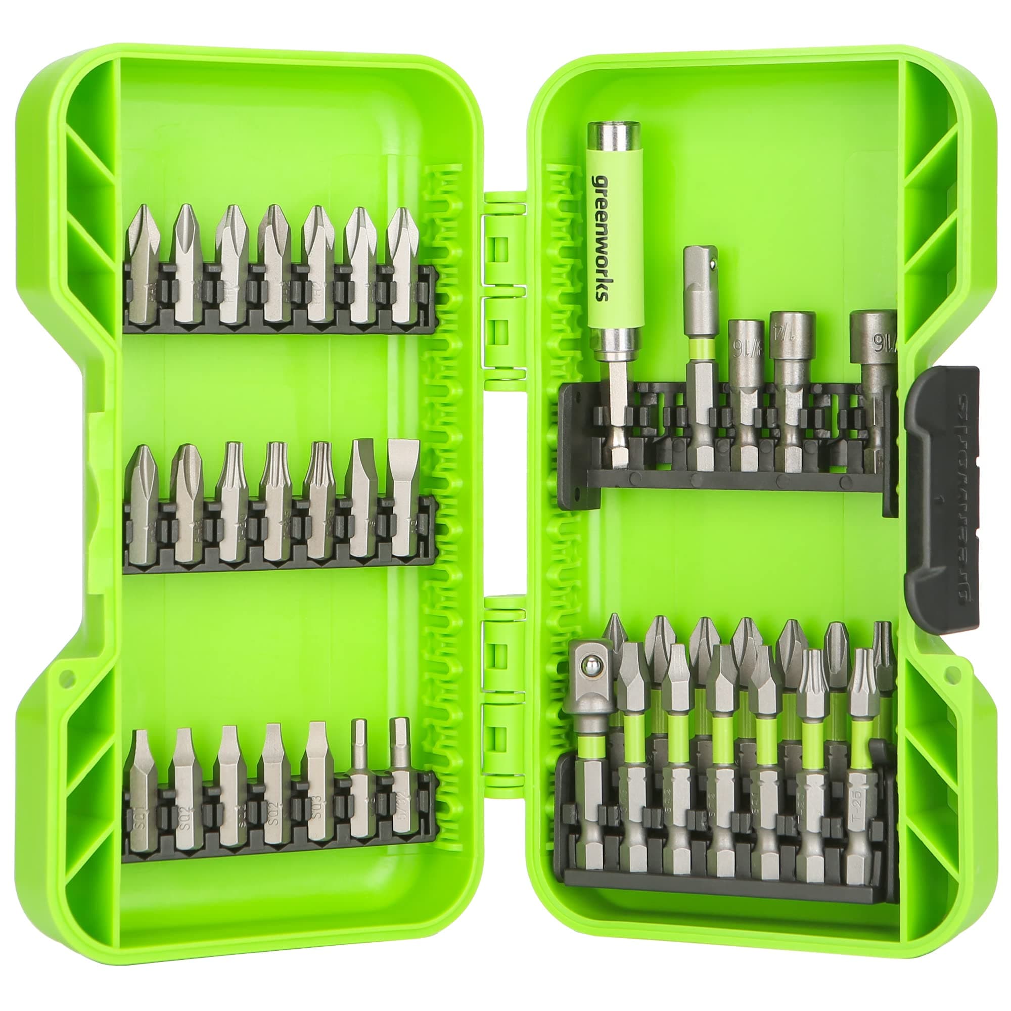 Greenworks 40 Piece Impact Rated Driving Set, Screwdriver Bit Set