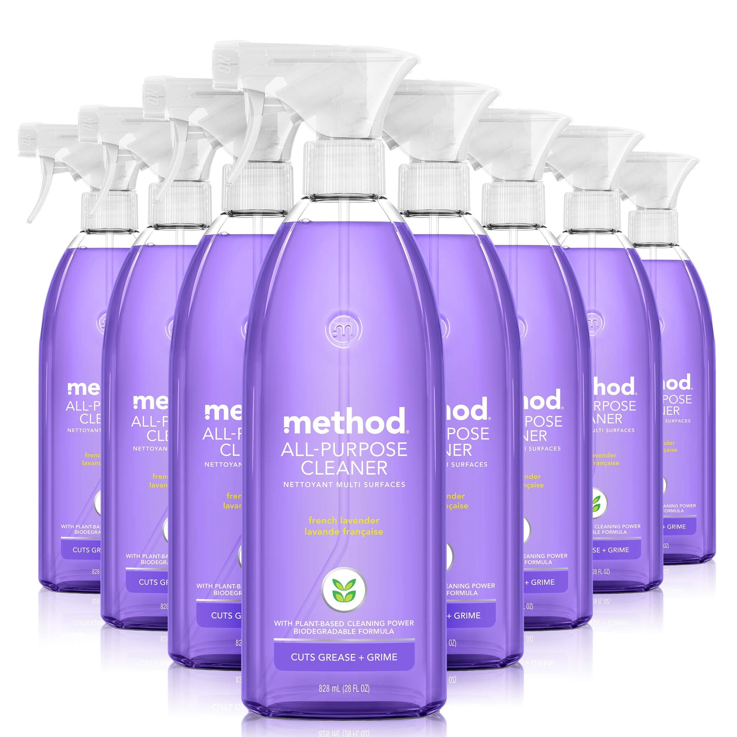 method All-Purpose Cleaner Spray, French Lavender, 28 fl oz, 8 Pack