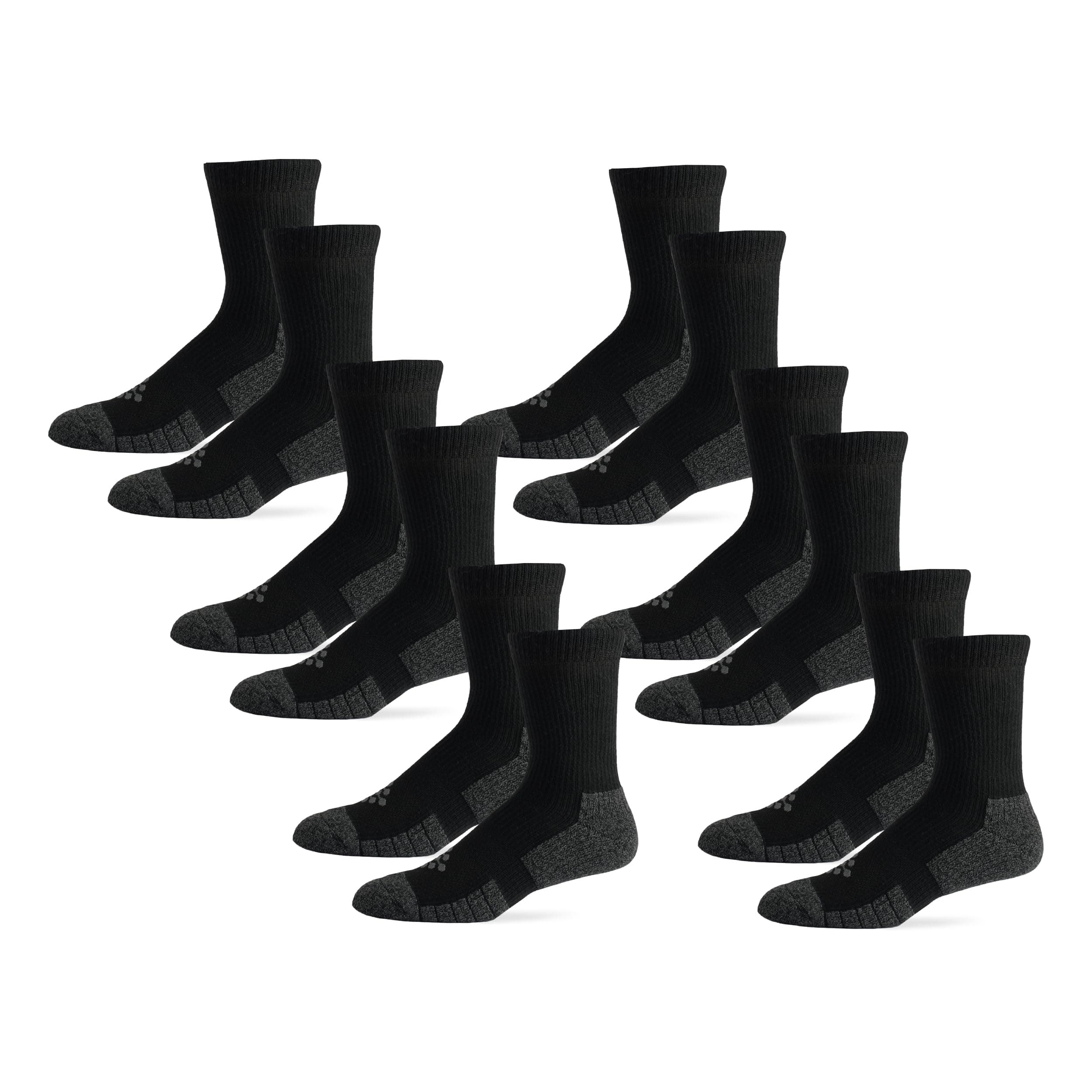 Flow Cushion 6 Pack Men's Crew Socks
