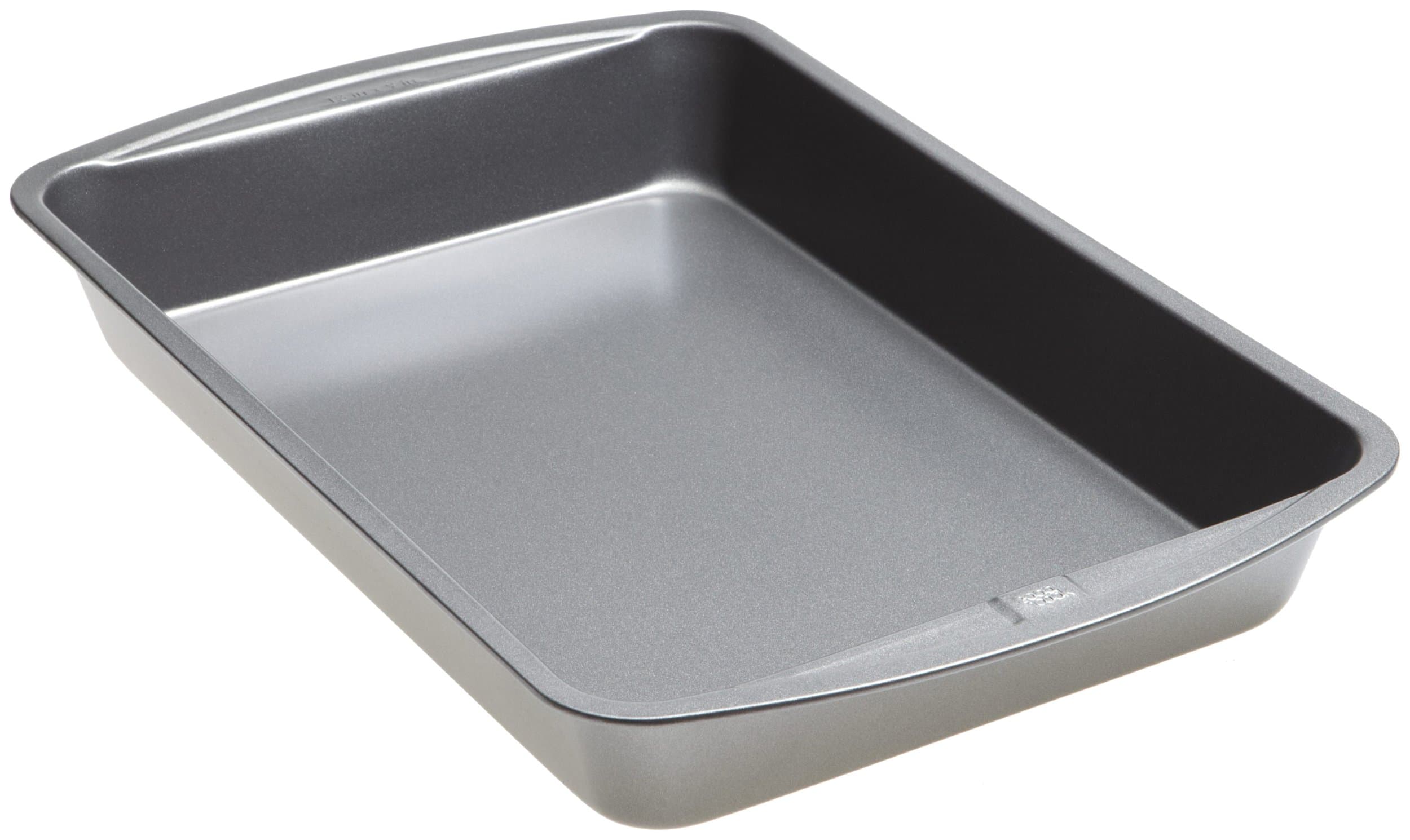 Good Cook Everyday Bake & Roast Pan with Scratch-Resistant Metal-Utensil Safe Nonstick, 13 x 9-Inch, Gray
