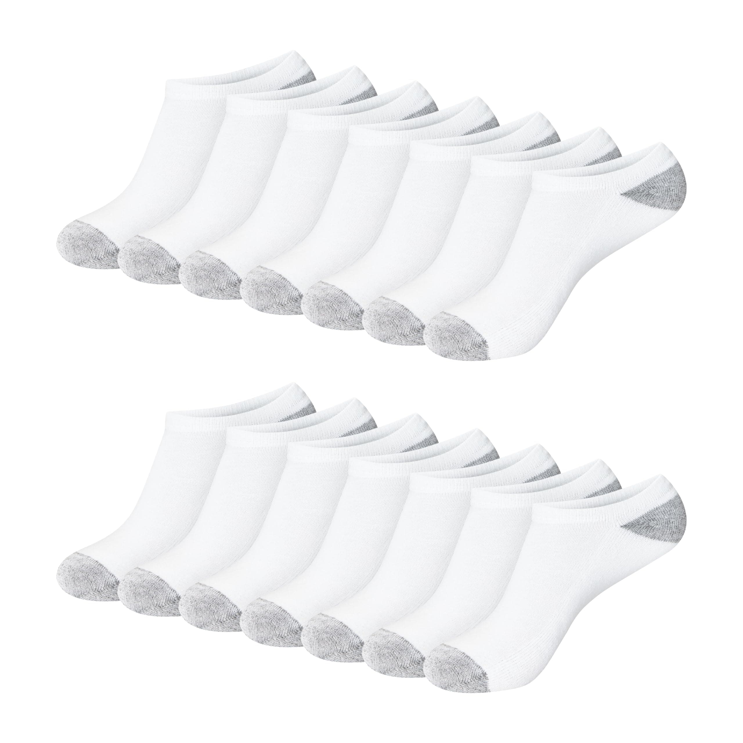 Hanes Women's Crew, Ankle, and No-Show Moisture-Wicking Cushioned Athletic Socks (14 Pack)
