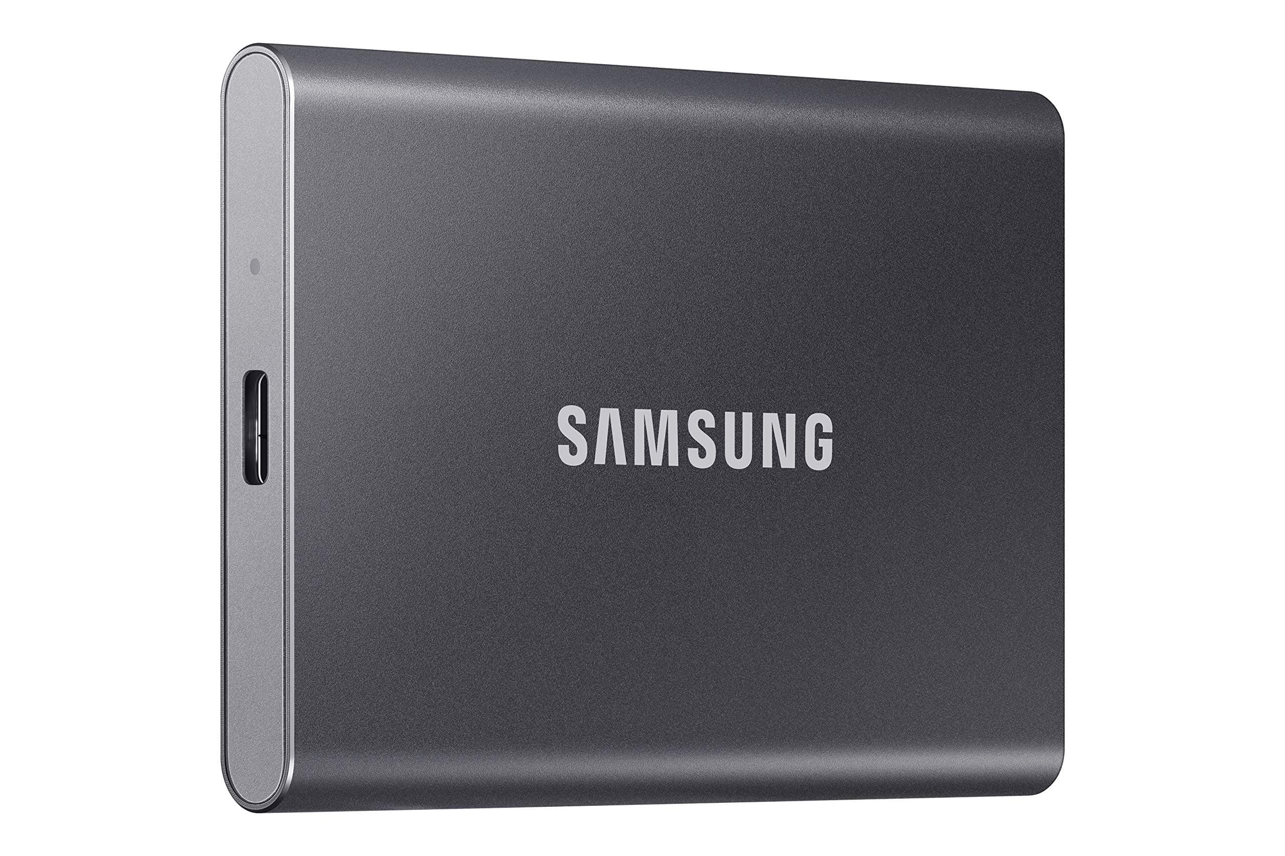 Samsung T7 Portable SSD, 4TB External Solid State Drive, Speeds Up to 1,050MB/s, USB 3.2 Gen 2, Reliable Storage for Gaming, Students, Professionals, MU-PC4T0T/AM, Gray