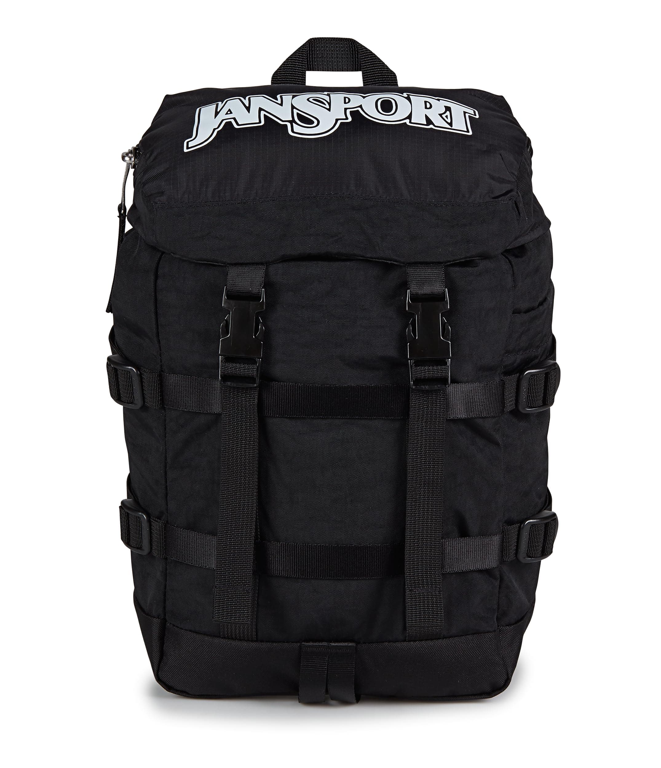 JanSport Mini Skip Pack – Compact Backpack with Main Compartment, Side Water Bottle Pocket, and Zippered Accessory Pocket, Black