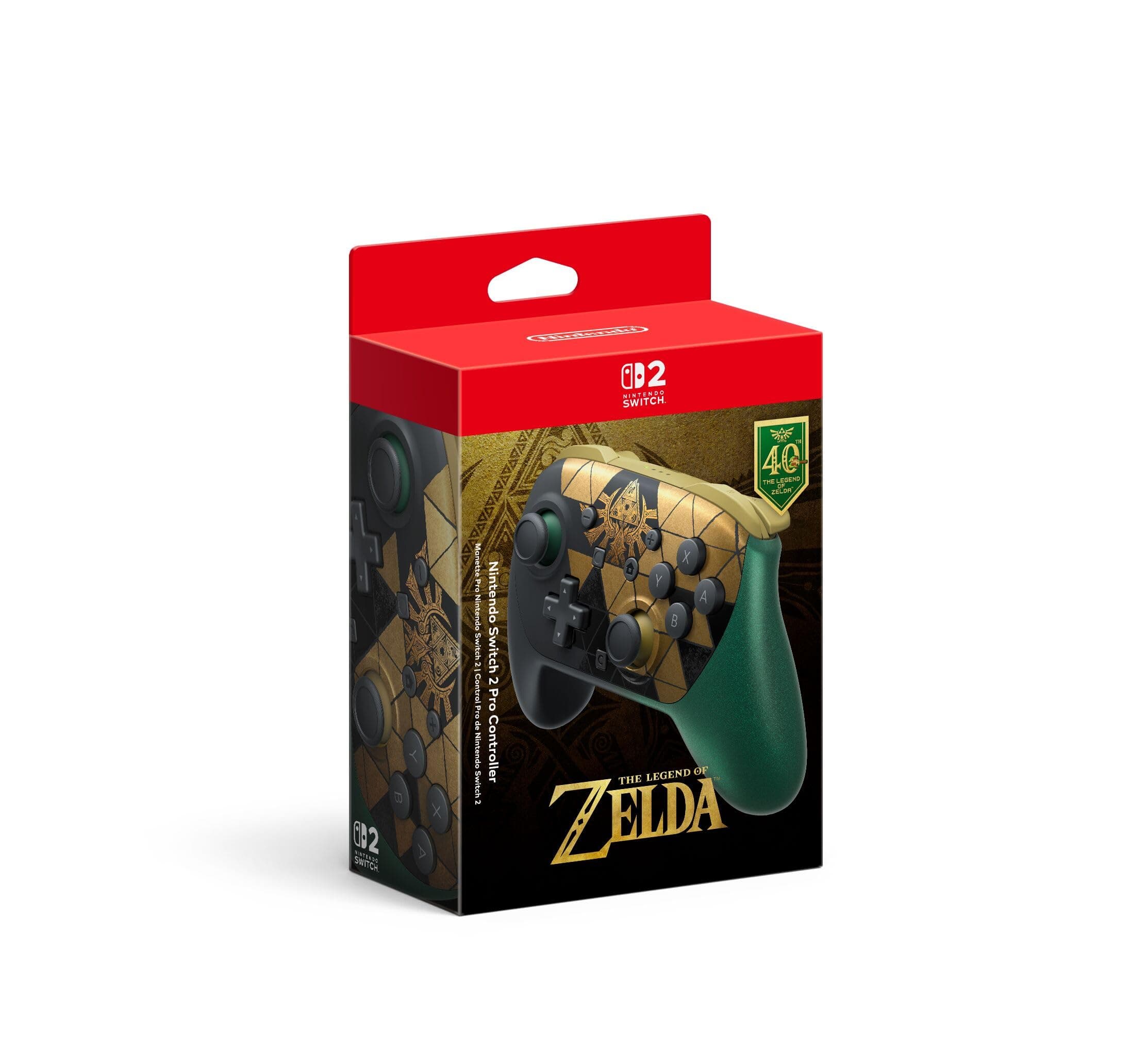 Nintendo Switch™ 2 Pro Controller The Legend of Zelda™ – 40th Anniversary Edition